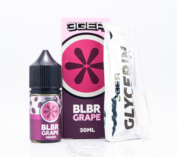 Набор для приготовления жидкости 3Ger Salt Blackberry Grape 30ml 50mg на солевом никотине со вкусом ежевики и винограда
