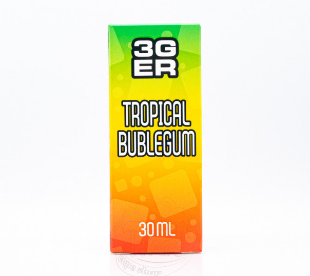 Набор для приготовления жидкости 3Ger Salt Tropical Bubblegum 30ml 30mg на солевом никотине со вкусом фруктовой жвачки
