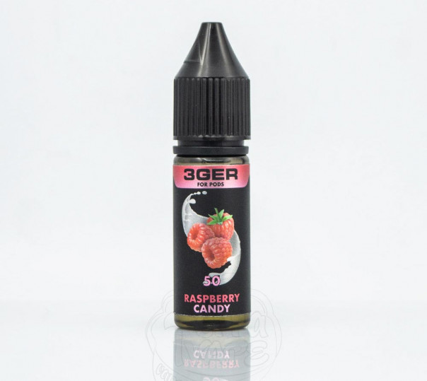 Рідина 3Ger Salt Raspberry Candy 15ml 50mg на сольовому нікотині зі смаком малинової цукерки