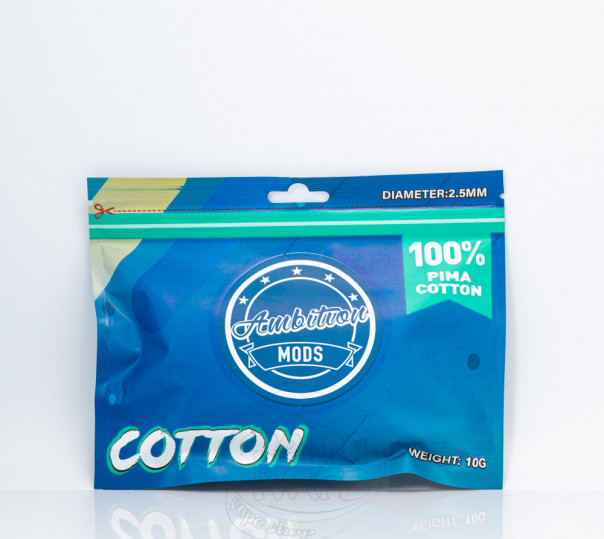 Вата для вейпа Ambition Mods Cotton (3mm/2.5mm)