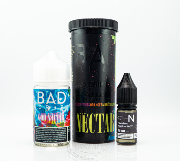 Жидкость Bad Drip Organic Shortfill God Nectar 60ml 3mg на органическом никотине
