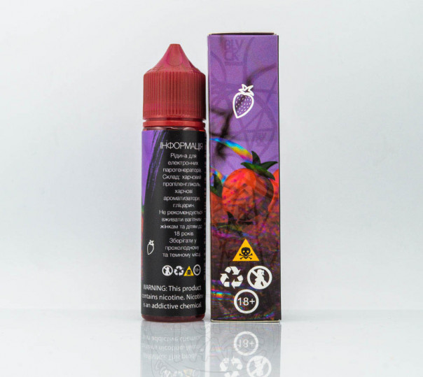 Рідина Black Triangle Organic Strawberry 60ml 3mg на органічному нікотині зі смаком полуниці