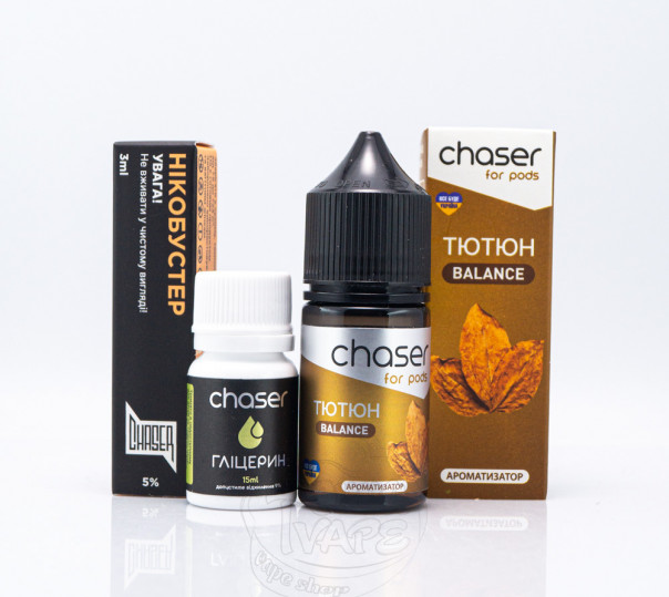 Набор для приготовления жидкости Chaser For Pods Balance Salt Табак 30ml 50mg на солевом никотине