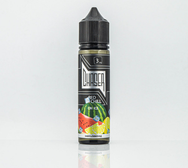 Жидкость Chaser Black Organic Red Chill on Ice 60ml 3mg на органическом никотине со вкусом арбузного лимонада с холодком