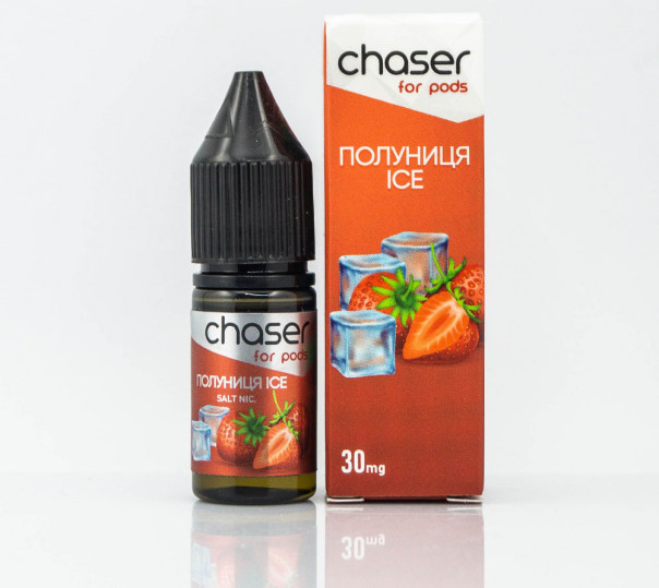 Рідина Chaser For Pods Salt Полуниця Ice 10ml 50mg на сольовому нікотині
