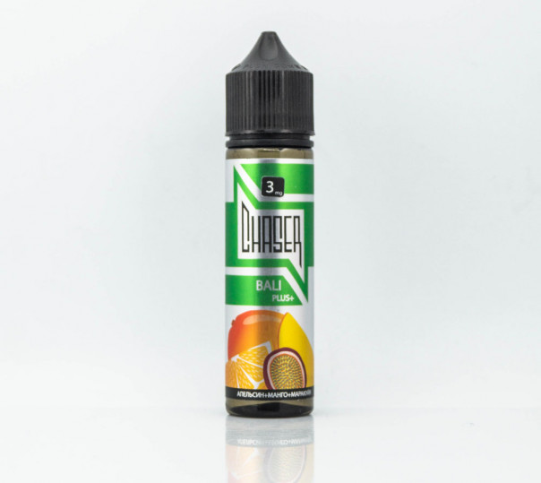 Жидкость Chaser Silver Organic Bali Plus+ 60ml 3mg на органическом никотине со вкусом манго, маракуйи и апельсина