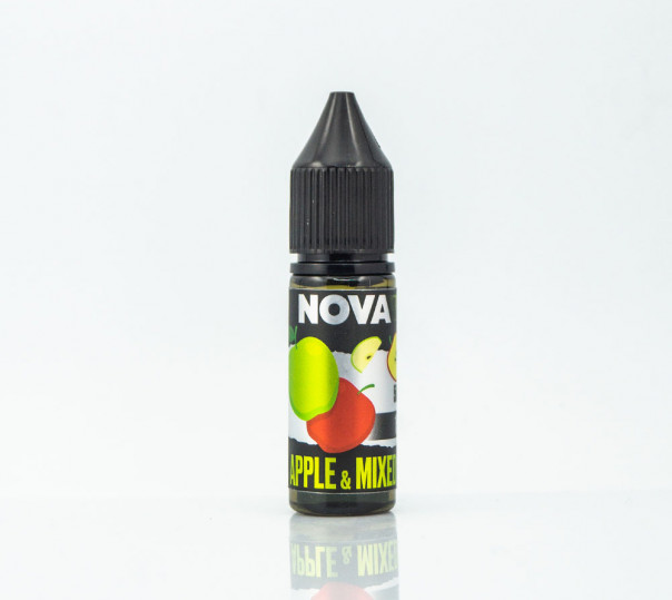 Жидкость Nova Salt Apple Mixed 15ml 50mg на солевом никотине со вкусом яблока
