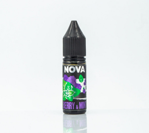 Жидкость Nova Salt Berry Mint 15ml 50mg на солевом никотине со вкусом лесных ягод с мятой