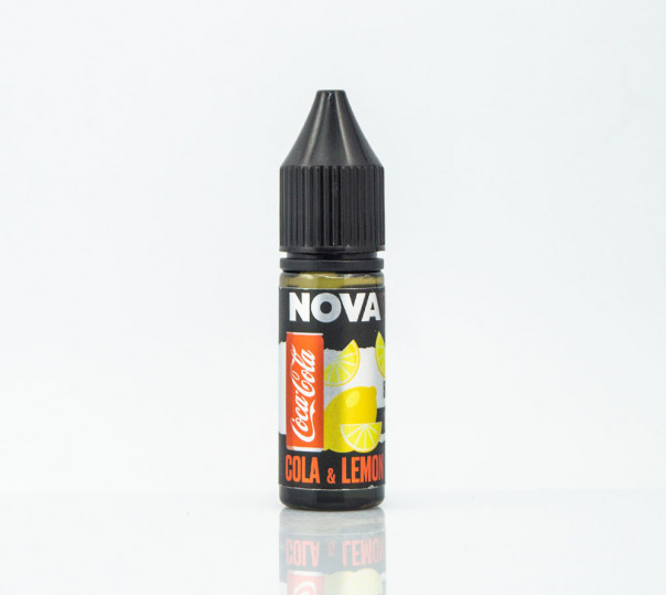 Жидкость Nova Salt Cola Lemon 15ml 50mg на солевом никотине со вкусом колы с лимоном