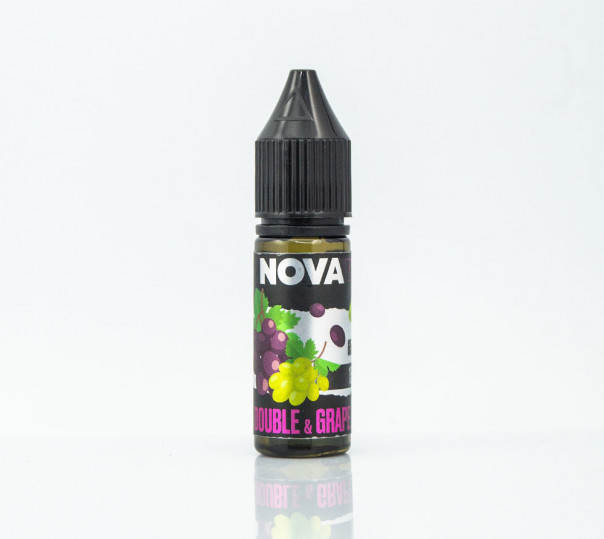 Жидкость Nova Salt Double Grape 15ml 50mg на солевом никотине со вкусом винограда