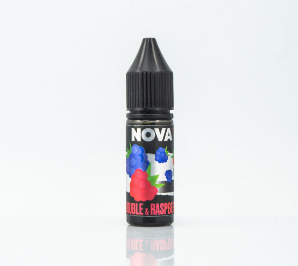 Жидкость Nova Salt Double Raspberry 15ml 50mg на солевом никотине со вкусом малины