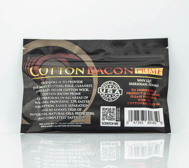Cotton Bacon Prime Wick 'N' Vape Вата (оригінал)