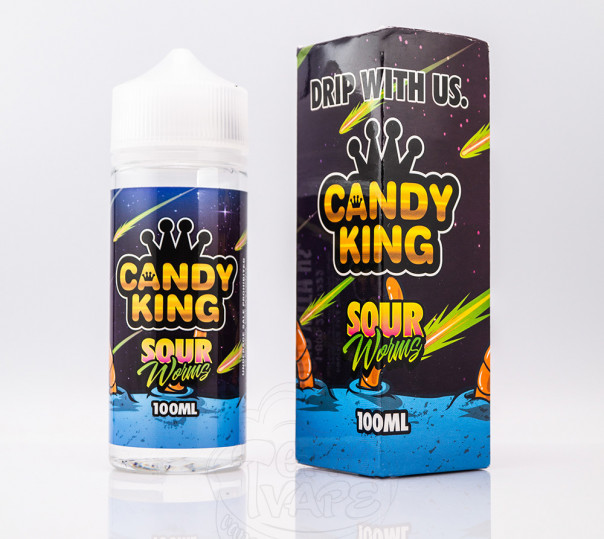 Candy King Organic Sour Worms 110ml 1.5mg на органическом никотине