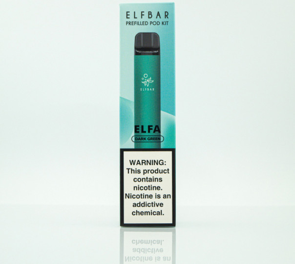 Elf Bar ELFA Dark Green Starter Kit 5% Багаторазова POD-система 1200 затяжок