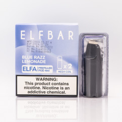 Картридж для Elf Bar ELFA - Blue Razz Lemonade (Голубая малина лимонад) Электронная сигарета