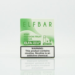 Картридж для Elf Bar ELFA - Kiwi Passion Fruit Guava (Киви, маракуйя, гуава) Электронная сигарета