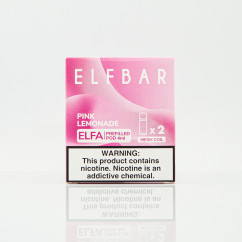 Картридж для Elf Bar ELFA - Pink Lemonade (Розовый лимонад) Многоразовая POD система