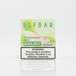 Картридж для Elf Bar ELFA - Strawberry Kiwi (Клубника с киви) POD система