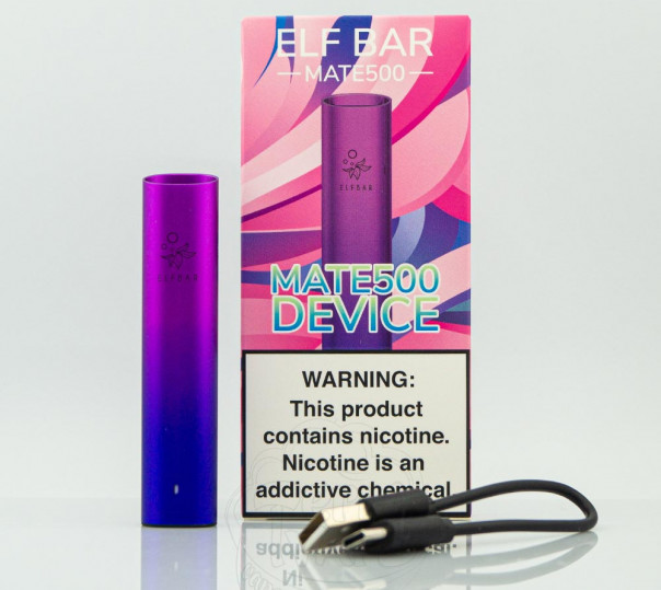 Elf Bar Mate500 Pod Aurora Purple (Фіолетовий) 500mAh Багаторазова POD система
