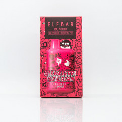 Elf Bar BC4000 LE Strawberry Ice Cream (Клубничное мороженое) Электронная сигарета