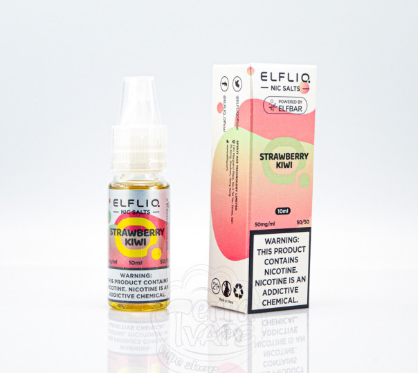 Elf Bar ElfLiq Salt Strawberry Kiwi 10ml 50mg от ELF BAR (оригинал) со вкусом клубники с киви