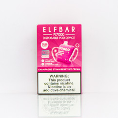 Elf Bar Pi7000 Champagne Strawberry Ice Cream (шампанське з полуничним морозивом) Одноразова електронна сигарета