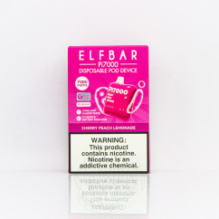 Elf Bar Pi7000 Cherry Peach Lemonade (вишнево-персиковый лимонад) Одноразовая электронная сигарета
