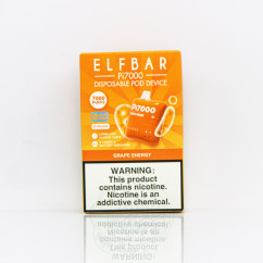 Elf Bar Pi7000 Grape Energy (виноградный энергетик) Электронная сигарета