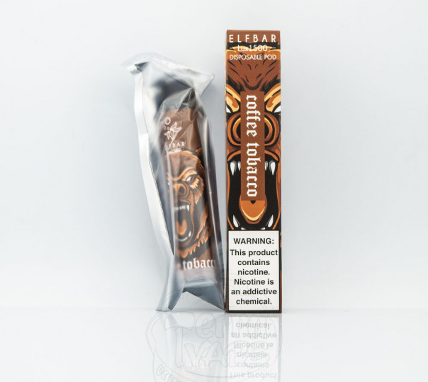 Elf Bar Lux 1500 Coffee Tobacco (Кофе с табаком) Одноразовый POD