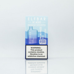 Elf Bar BC4000 Blue Razz Ice (Голубая малина с холодком) Одноразовая электронная сигарета