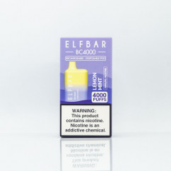 Elf Bar BC4000 Lemon Mint (Лимон із м'ятою) Одноразова електронна сигарета
