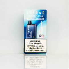 Elf Bar BC5000 Ultra Blue Cotton Candy (цукрова вата з чорницею) Одноразова електронна сигарета