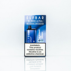 Elf Bar BC5000 Ultra Blue Razz Ice (Блакитна малина з холодком) Одноразова електронна сигарета