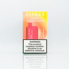 Elf Bar LB5000 Cherry Peach Lemonade (Вишнево-персиковый лимонад) Одноразовая электронная сигарета