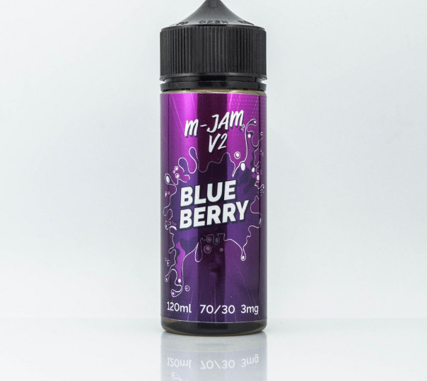 Рідина M-JAM V2 Blueberry 120ml 3mg на органічному нікотині зі смаком чорниці з холодком