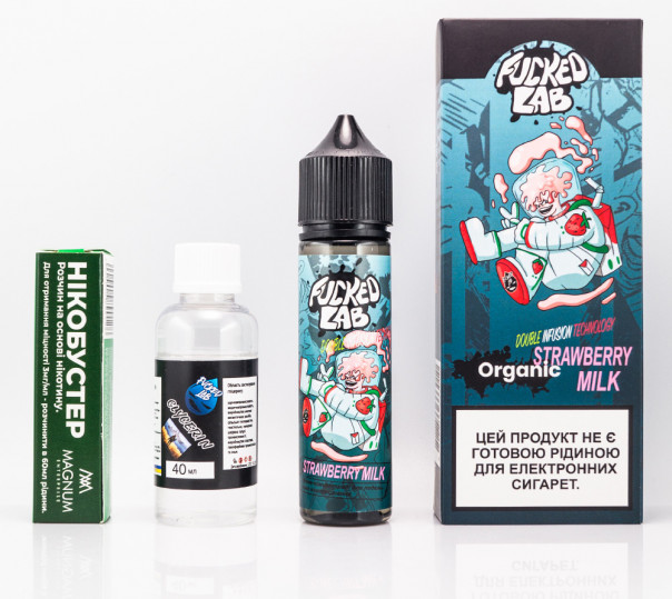 Жидкость Fucked Platinum Organic Strawberry Milk 60ml 3mg на органическом никотине со вкусом клубничного милкшейка