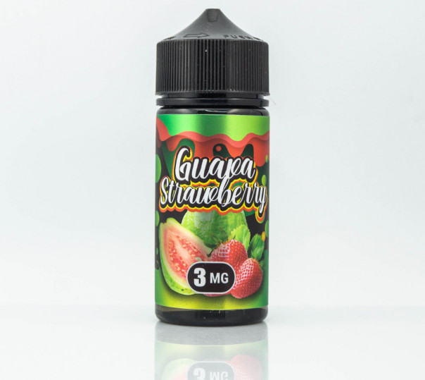 Жидкость Flamingo Organic Guava Strawberry 100ml 3mg на органическом никотине со вкусом клубники и гуавы