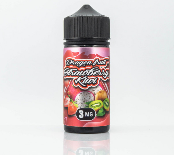 Жидкость Marvellous Brew Dragonfruit Strawberry Kiwi 100ml 3mg на органическом никотине со вкусом клубники, киви и драгонфрукта