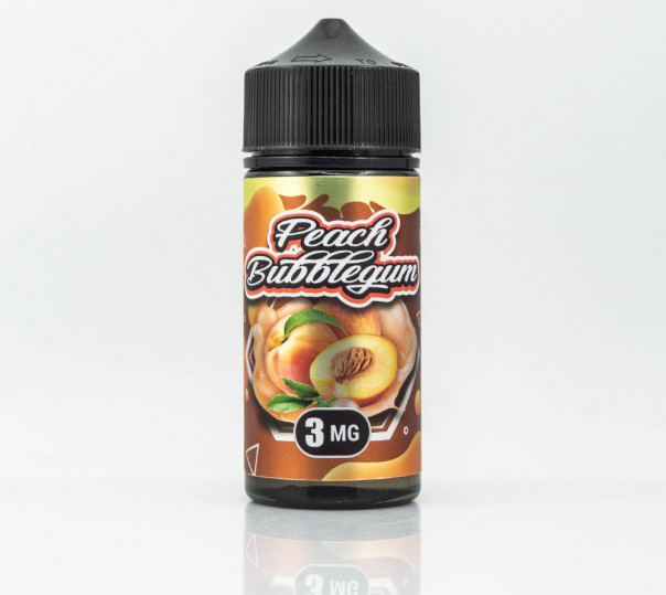 Рідина Marvellous Brew Peach Bubblegum 100ml 0mg без нікотину зі смаком жуйки з персиком