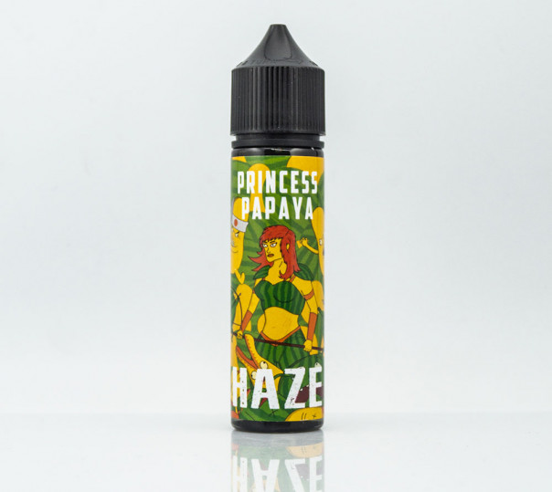 Жидкость Haze Organic Princess Papaya 60ml 0mg без никотина со вкусом папайи и арбуза с холодком