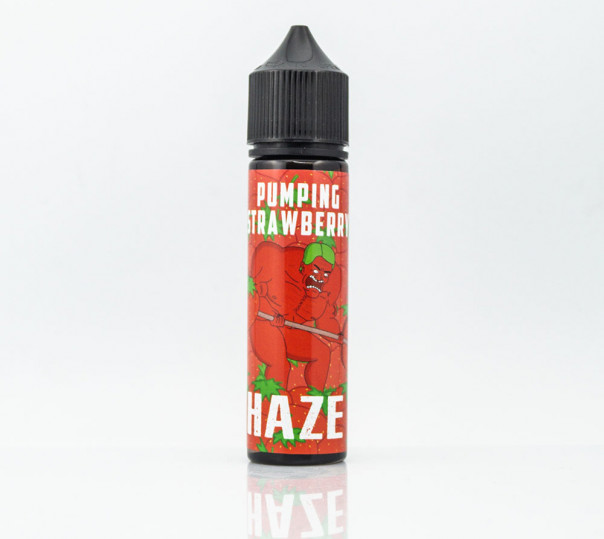 Рідина Haze Organic Pumping Strawberry 60ml 0mg без нікотину зі смаком полуниці з холодком