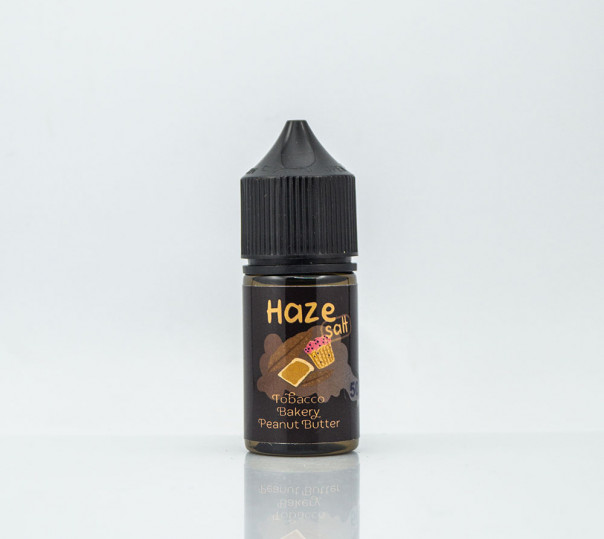 Рідина Haze Salt Tobacco Bakery Peanut Butter 30ml 25mg на сольовому нікотині зі смаком солодкої тютюну