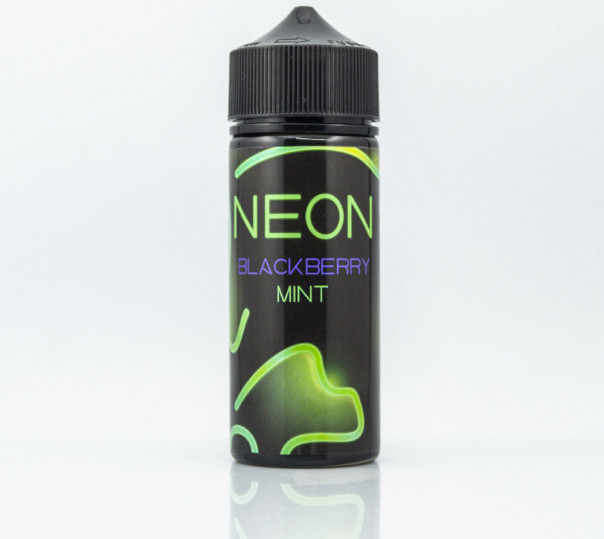 Рідина Neon Organic Blackberry Mint 120ml 0mg без нікотину зі смаком ожини з м'ятою