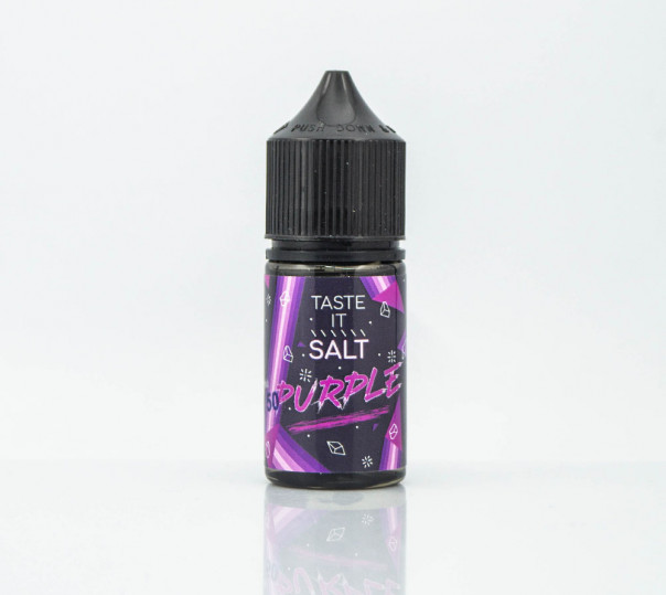 Жидкость Taste It Salt Purple 30ml 50mg на солевом никотине со вкусом черничной жвачки