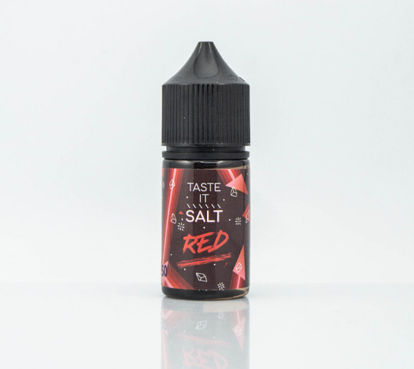 Рідина Taste It Salt Red 30ml 25mg на сольовому нікотині зі смаком полуничної цукерки