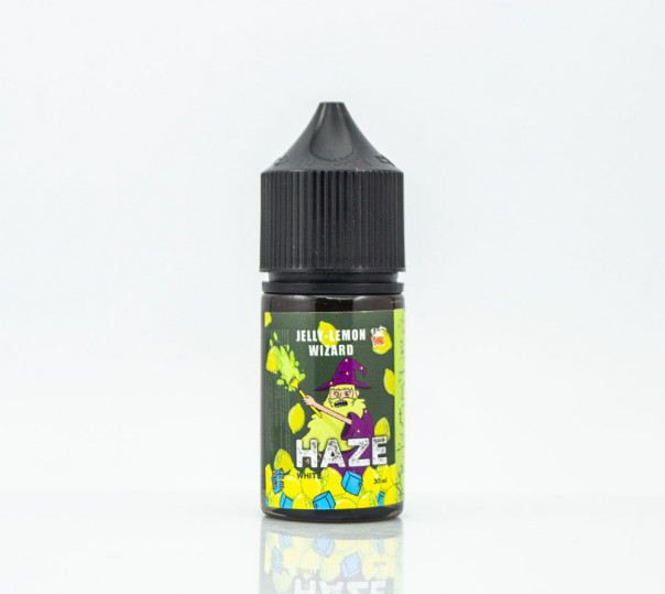 Жидкость Haze Organic 60/40 Jelly-Lemon Wizard 30ml 0mg без никотина со вкусом лимонной конфеты с холодком