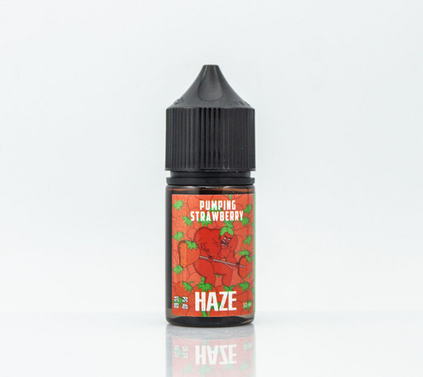 Жидкость Haze Organic 60/40 Pumping Strawberry 30ml 1.5mg на органическом никотине со вкусом клубники с холодком