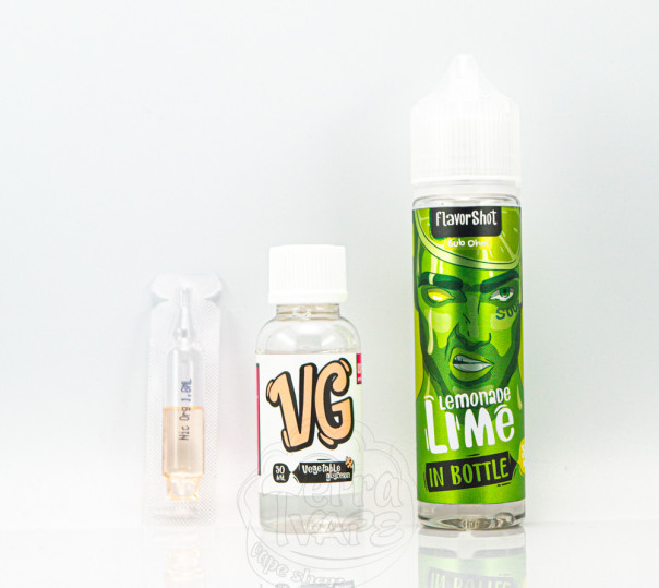 Жидкость In Bottle Organic Lime Lemonade 60ml 3mg на органическом никотине со вкусом лаймового лимонада