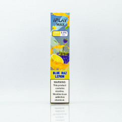 iPlay Max 2500 Blue Raz Lemon (Блакитна малина з лимоном) Одноразова електронна сигарета
