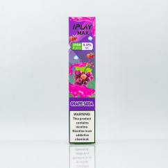 iPlay Max 2500 Grape Soda (Виноградна содова) Одноразова електронна сигарета